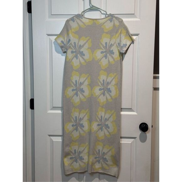 House of Sunny Hibiscus Aaron Knit Long Length Short Sleeve Top Women's 8US - Picture 14 of 16